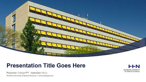 Heilbronn University of Applied Sciences Course/Courseware Creation PPT Template