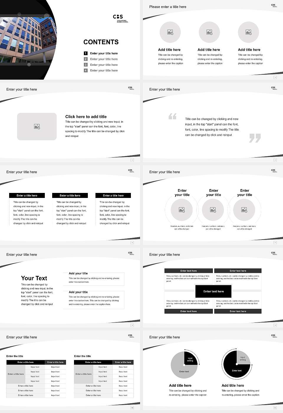 CBS International Business School – Hamburg campus Course/Courseware Creation PPT Template16:9 ratio PPT effect preview image2