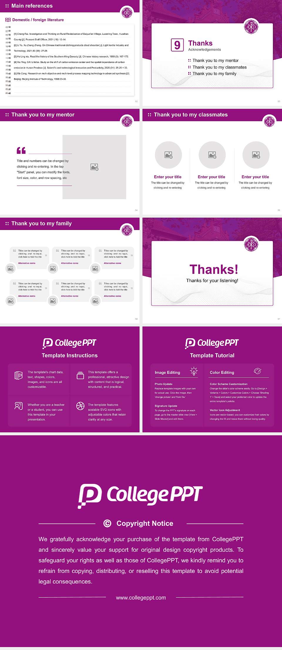 Friedensau Adventist University Graduation Thesis Defense PPT Template4:3 ratio PPT effect preview image7