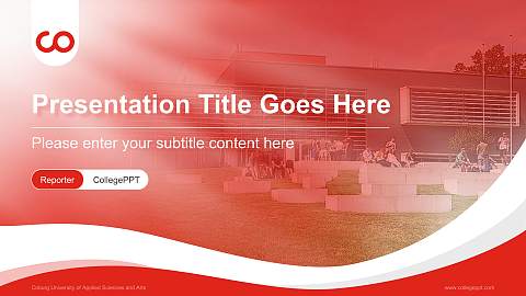 Coburg University of Applied Sciences and Arts Lecture Sharing and Networking Event PPT Template