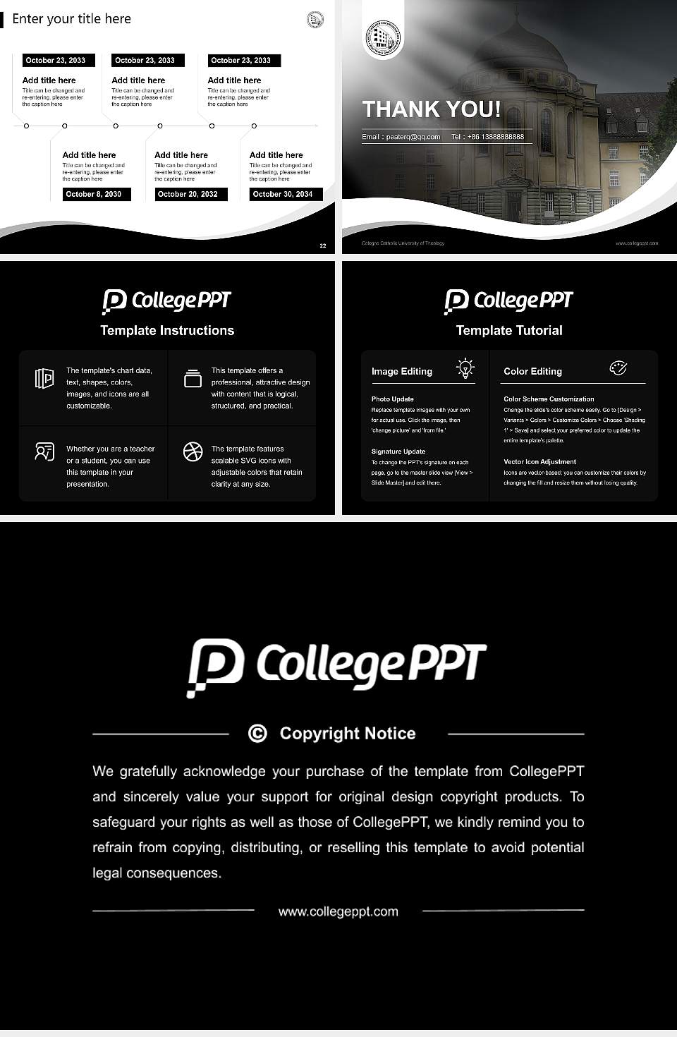 Cologne Catholic University of Theology Lecture Sharing and Networking Event PPT Template4:3 ratio PPT effect preview image4