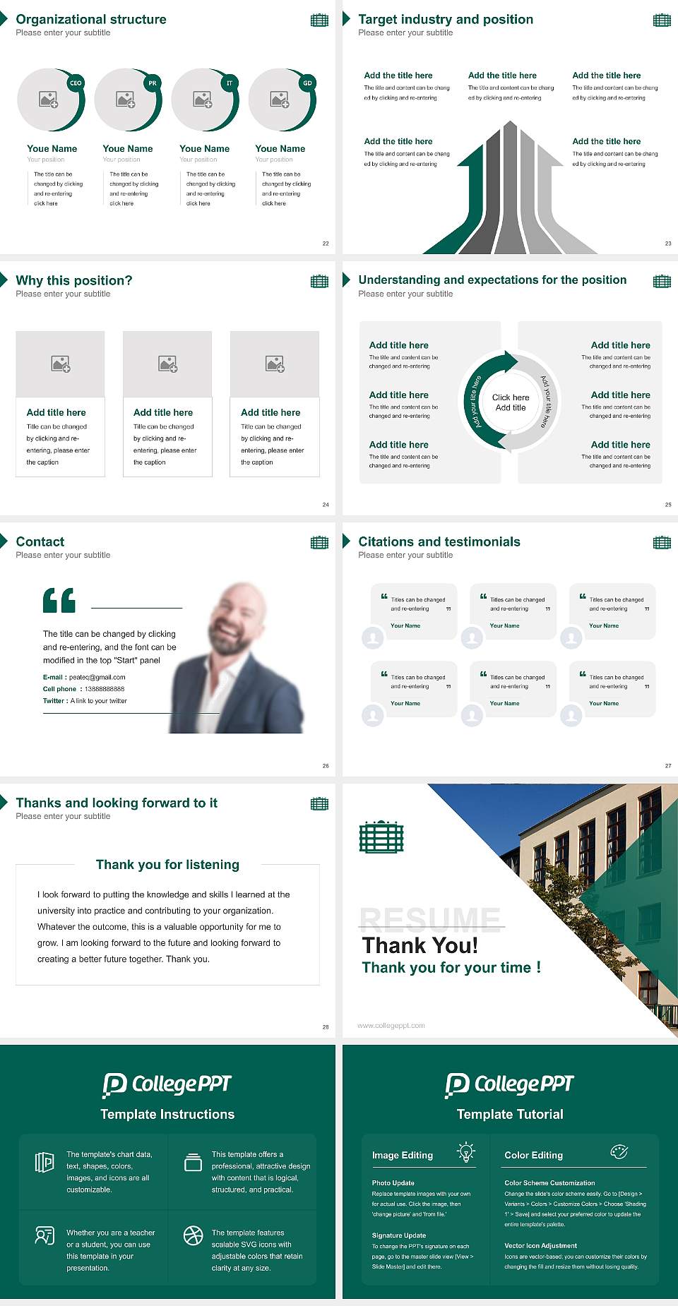 Chemnitz University of Technology – Wilhelm-Raabe-Straße campus Resume PPT Template4:3 ratio PPT effect preview image4