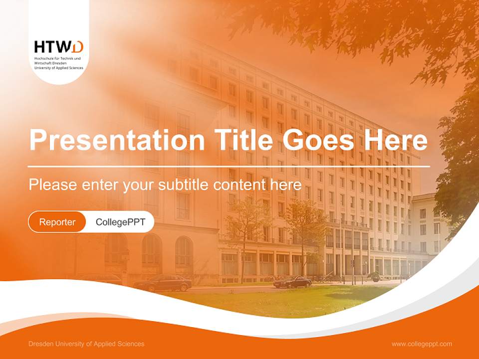 Dresden University of Applied Sciences Lecture Sharing and Networking Event PPT Template4:3 ratio PPT effect preview image4