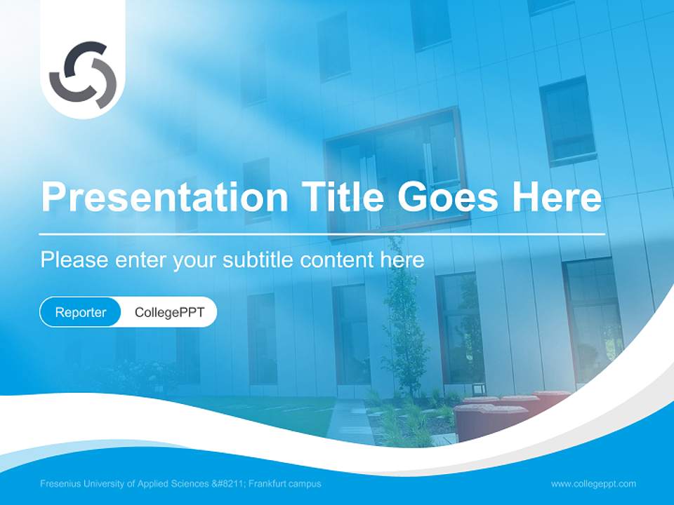 Fresenius University of Applied Sciences – Frankfurt campus Lecture Sharing and Networking Event PPT Template4:3 ratio PPT effect preview image4