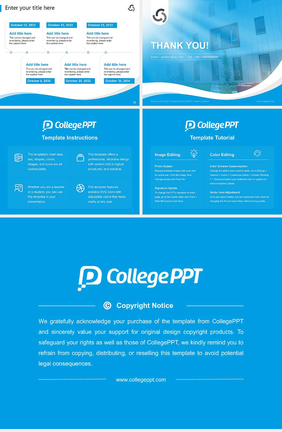 Fresenius University of Applied Sciences – Frankfurt campus Lecture Sharing and Networking Event PPT Template4:3 ratio PPT effect preview image4