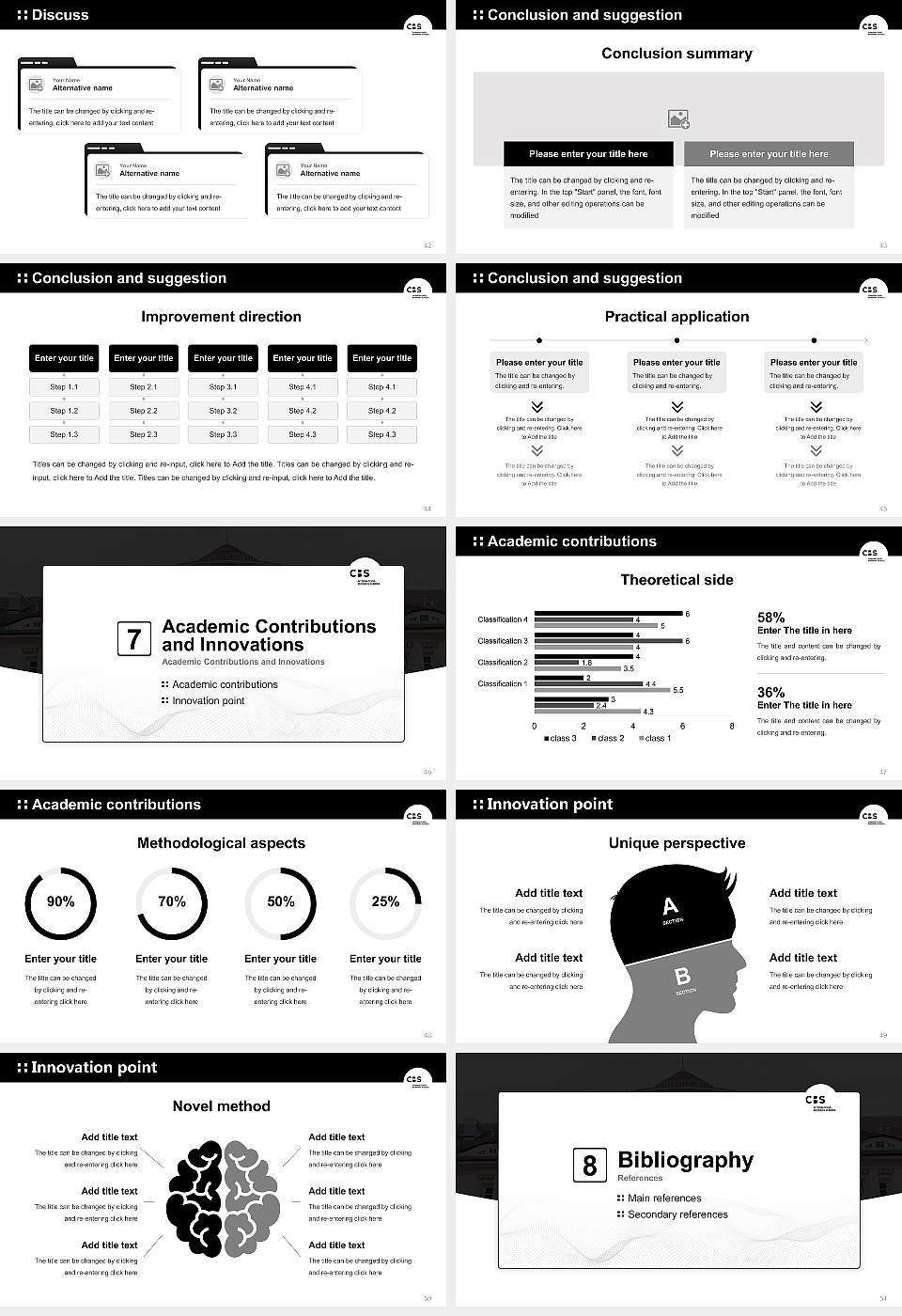 CBS International Business School – Rostock campus Graduation Thesis Defense PPT Template16:9 ratio PPT effect preview image6