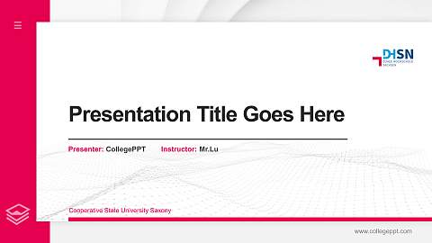 Cooperative State University Saxony Thesis Proposal/Graduation Defense PPT Template