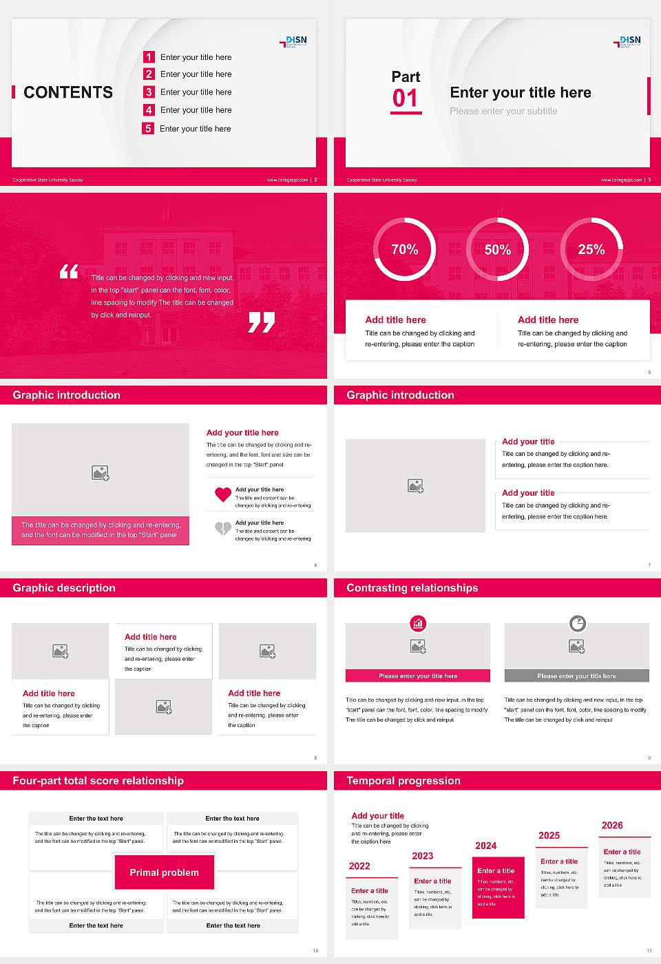 Cooperative State University Saxony Thesis Proposal/Graduation Defense PPT Template16:9 ratio PPT effect preview image2