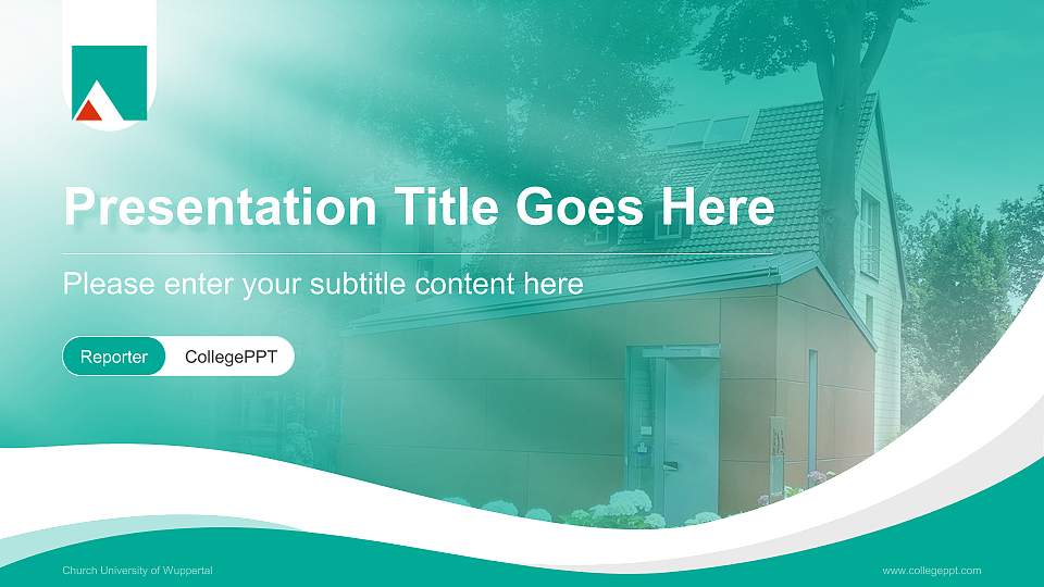 Church University of Wuppertal Lecture Sharing and Networking Event PPT Template16:9 ratio PPT effect preview image