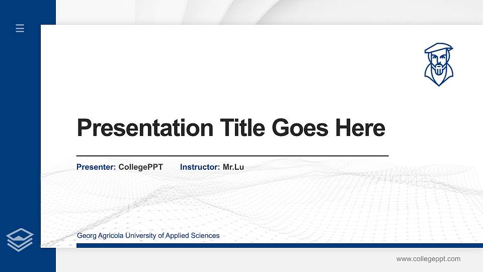 Georg Agricola University of Applied Sciences Thesis Proposal/Graduation Defense PPT Template16:9 ratio PPT effect preview image