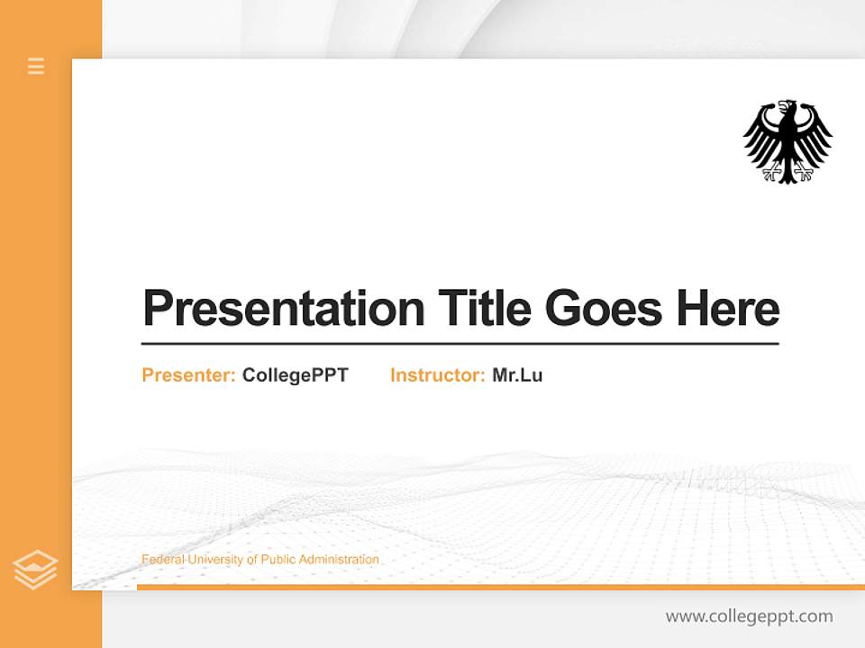 Federal University of Public Administration Thesis Proposal/Graduation Defense PPT Template4:3 ratio PPT effect preview image5