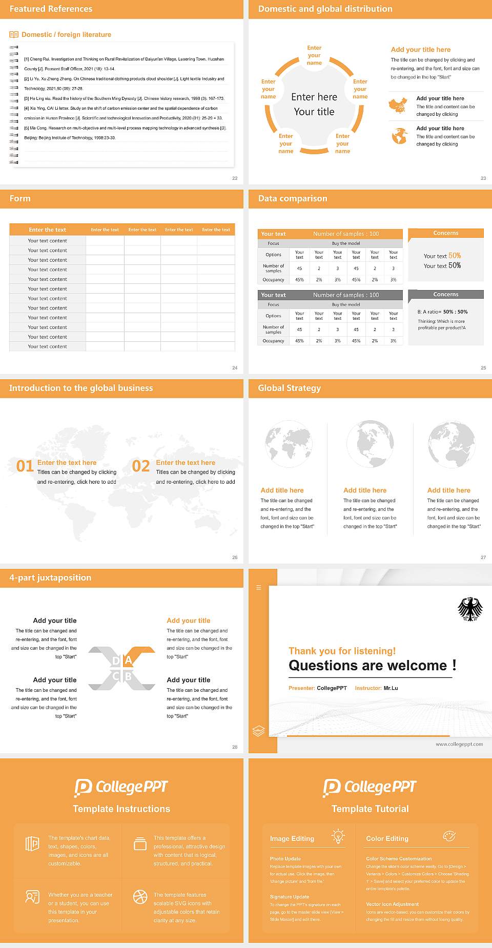 Federal University of Public Administration Thesis Proposal/Graduation Defense PPT Template4:3 ratio PPT effect preview image4