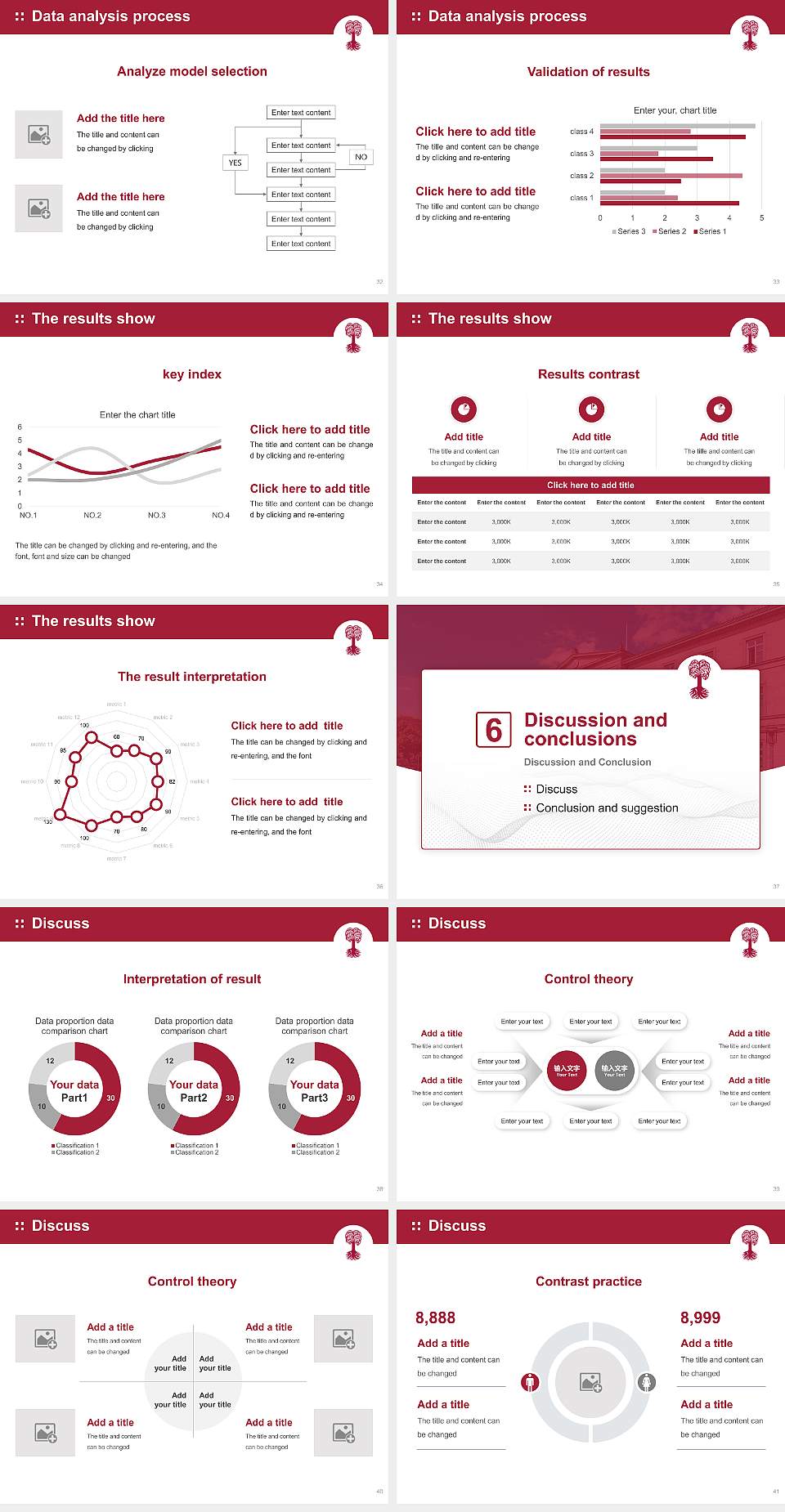 Eberhard Karls University of Tübingen Graduation Thesis Defense PPT Template4:3 ratio PPT effect preview image5