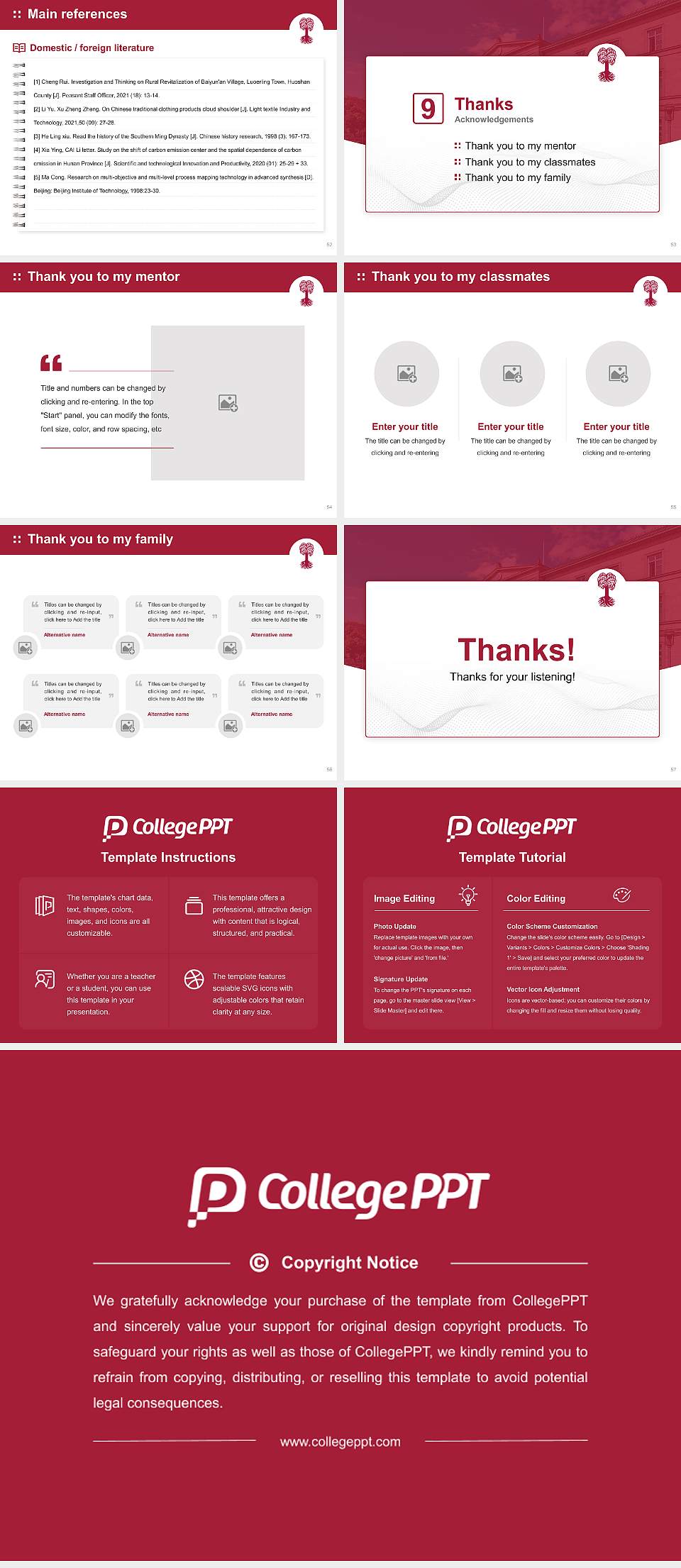 Eberhard Karls University of Tübingen Graduation Thesis Defense PPT Template4:3 ratio PPT effect preview image7