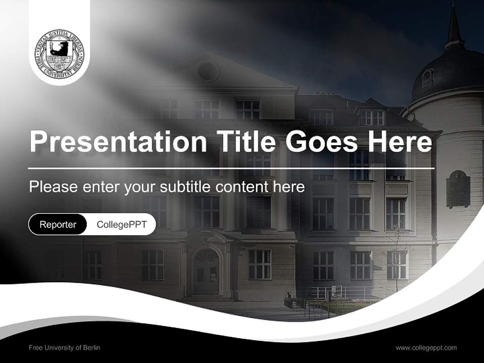 Free University of Berlin Lecture Sharing and Networking Event PPT Template4:3 ratio PPT effect preview image4