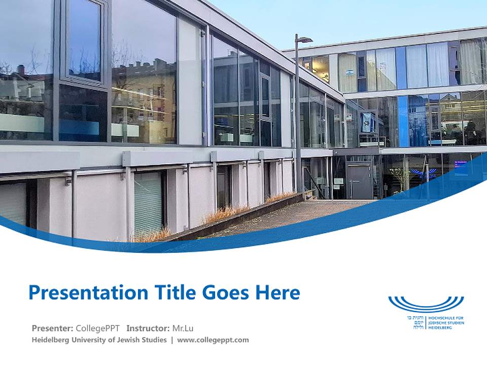 Heidelberg University of Jewish Studies Course/Courseware Creation PPT Template4:3 ratio PPT effect preview image5