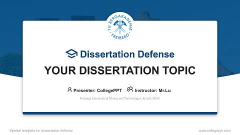 Freiberg University of Mining and Technology Graduation Thesis Defense PPT Template