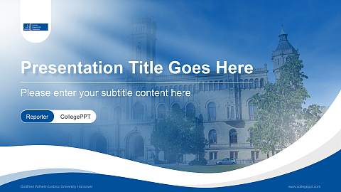 Gottfried Wilhelm Leibniz University Hannover Lecture Sharing and Networking Event PPT Template