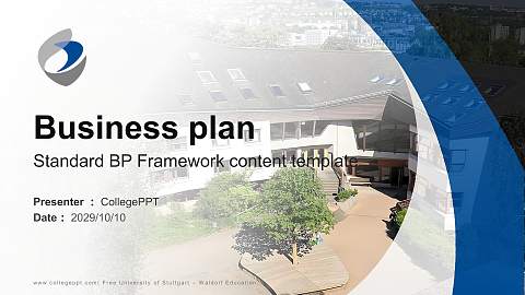 Free University of Stuttgart – Waldorf Education Competition/Entrepreneurship Contest PPT Template