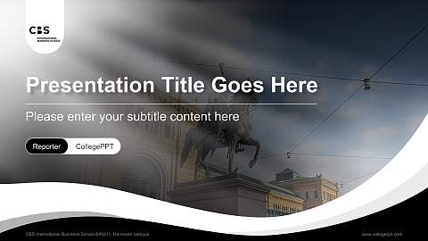 CBS International Business School – Hannover campus Lecture Sharing and Networking Event PPT Template
