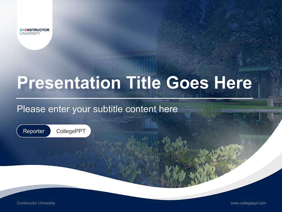 Constructor University Lecture Sharing and Networking Event PPT Template4:3 ratio PPT effect preview image4