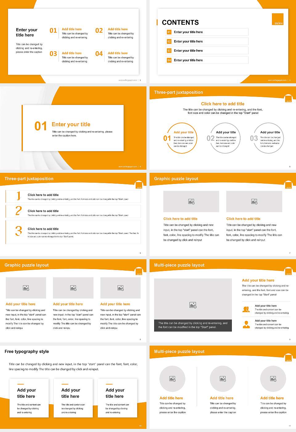 European University of Applied Sciences Academic Presentation/Research Findings Report PPT Template16:9 ratio PPT effect preview image2