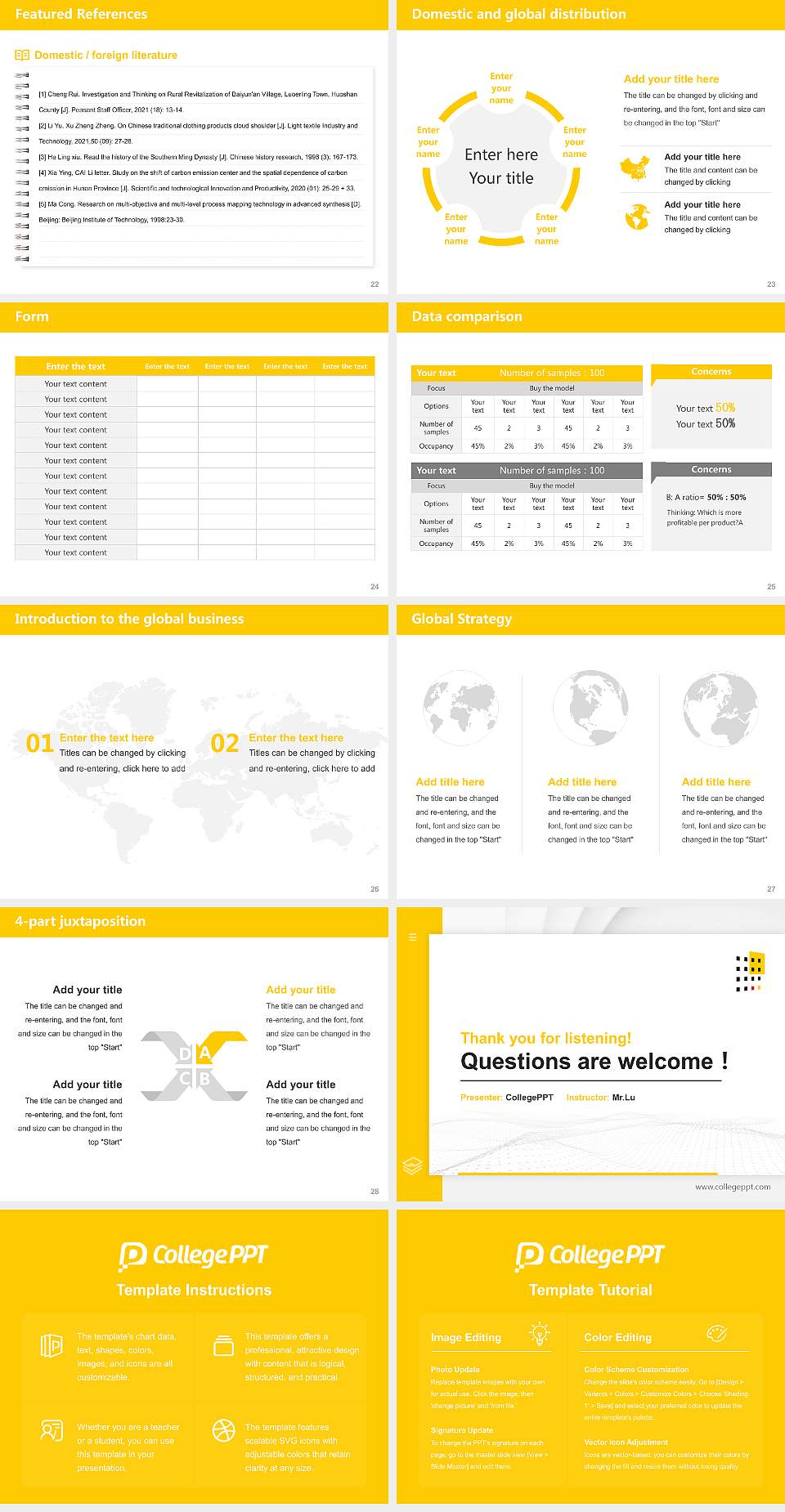 German University of Administrative Sciences Speyer Thesis Proposal/Graduation Defense PPT Template4:3 ratio PPT effect preview image4