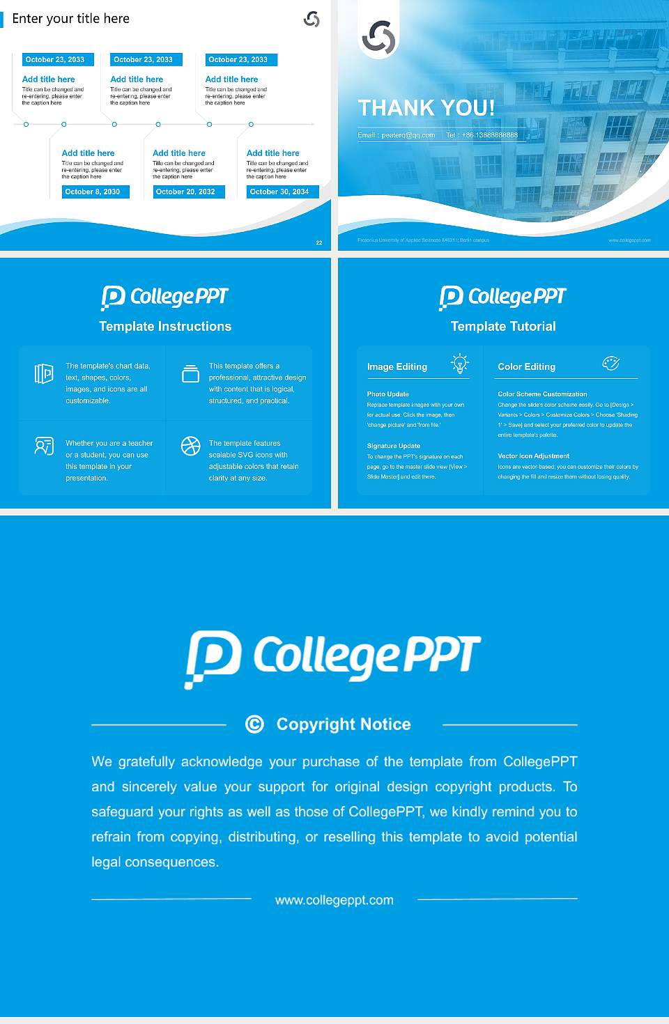 Fresenius University of Applied Sciences – Berlin campus Lecture Sharing and Networking Event PPT Template4:3 ratio PPT effect preview image4
