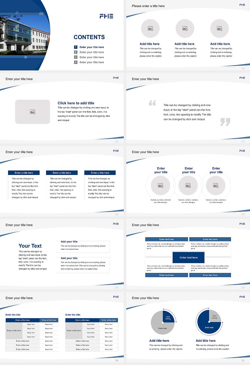 Erfurt University of Applied Sciences Course/Courseware Creation PPT Template16:9 ratio PPT effect preview image2