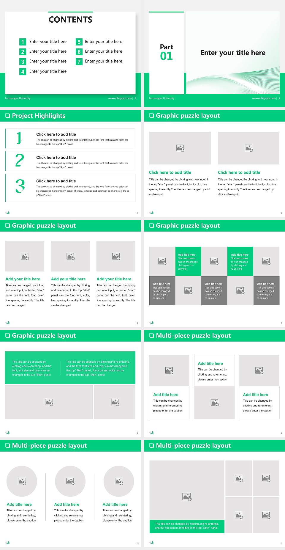 Furtwangen University General PPT Template4:3 ratio PPT effect preview image2