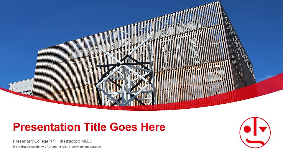 Ernst Busch Academy of Dramatic Arts Course/Courseware Creation PPT Template16:9 ratio PPT effect preview image