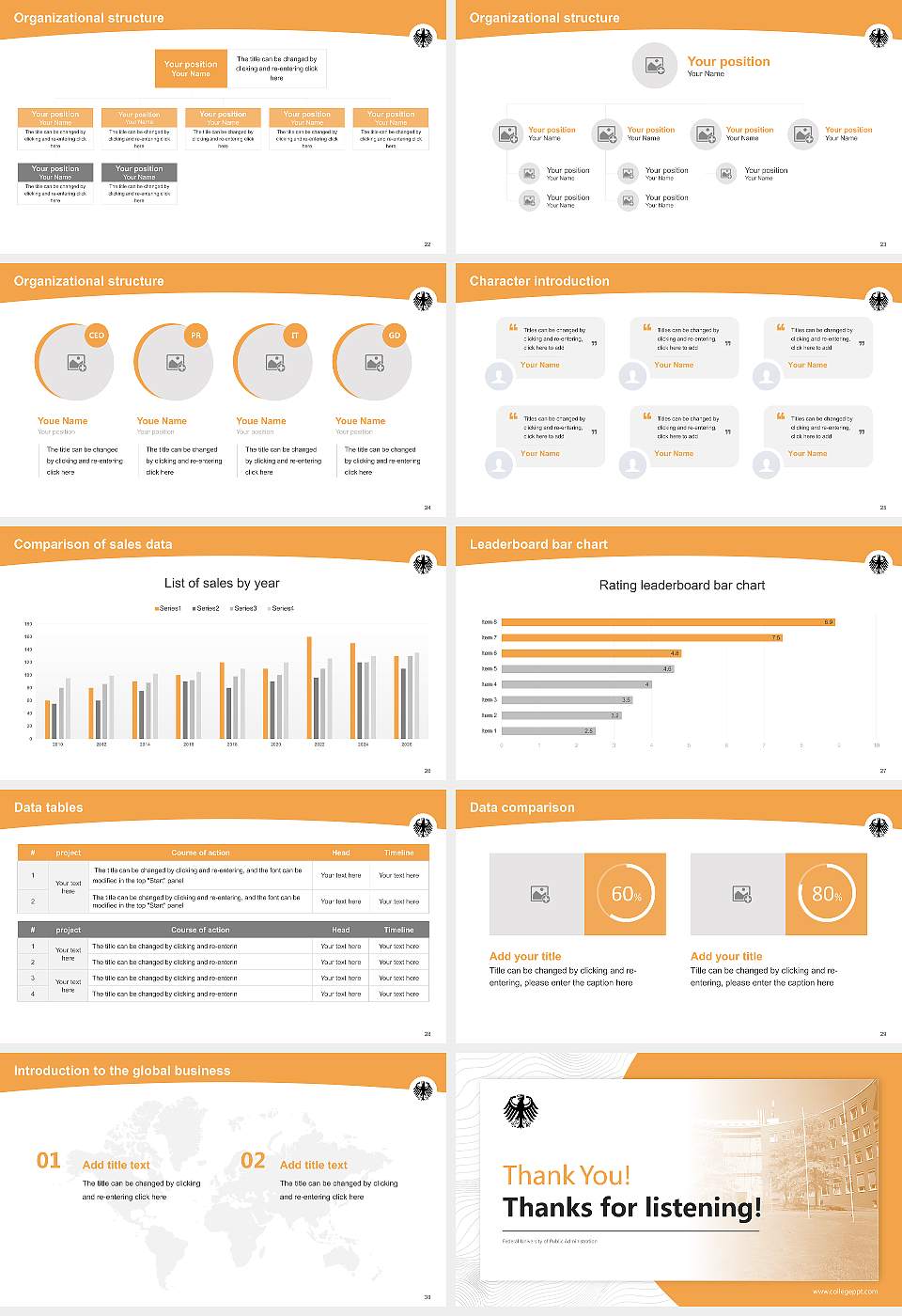 Federal University of Public Administration Academic Presentation/Research Findings Report PPT Template16:9 ratio PPT effect preview image4