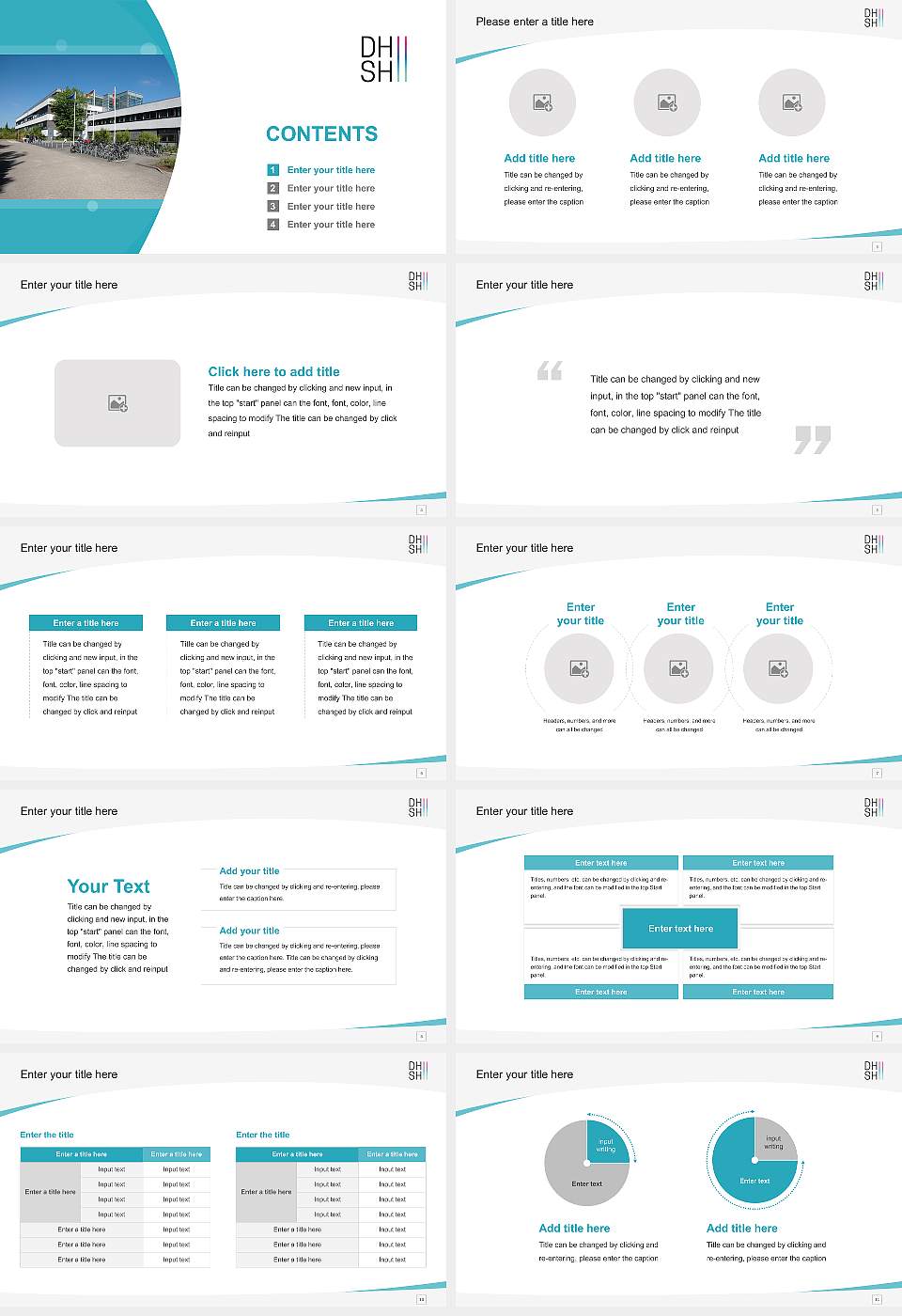 Duale Hochschule Schleswig-Holstein Course/Courseware Creation PPT Template16:9 ratio PPT effect preview image2