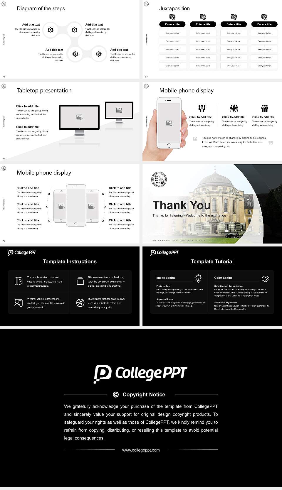 Cologne Catholic University of Theology Competition/Entrepreneurship Contest PPT Template16:9 ratio PPT effect preview image9