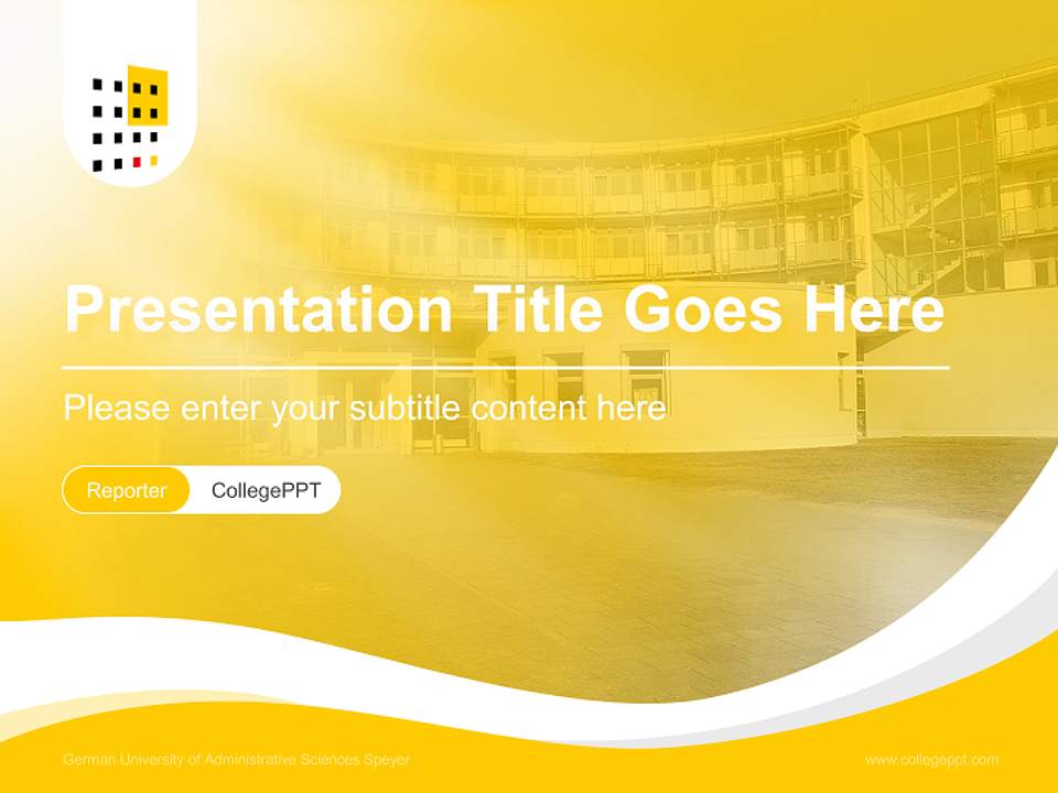 German University of Administrative Sciences Speyer Lecture Sharing and Networking Event PPT Template4:3 ratio PPT effect preview image4