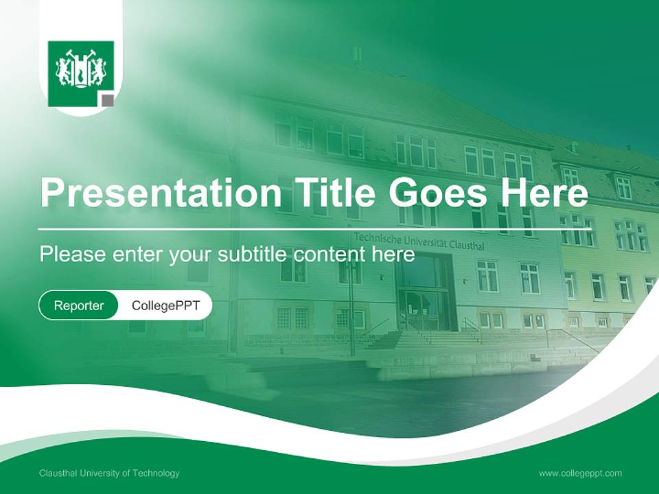 Clausthal University of Technology Lecture Sharing and Networking Event PPT Template4:3 ratio PPT effect preview image4