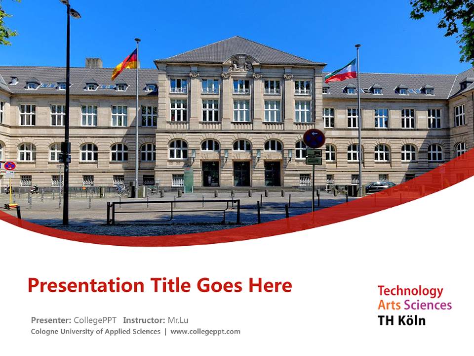 Cologne University of Applied Sciences Course/Courseware Creation PPT Template4:3 ratio PPT effect preview image5