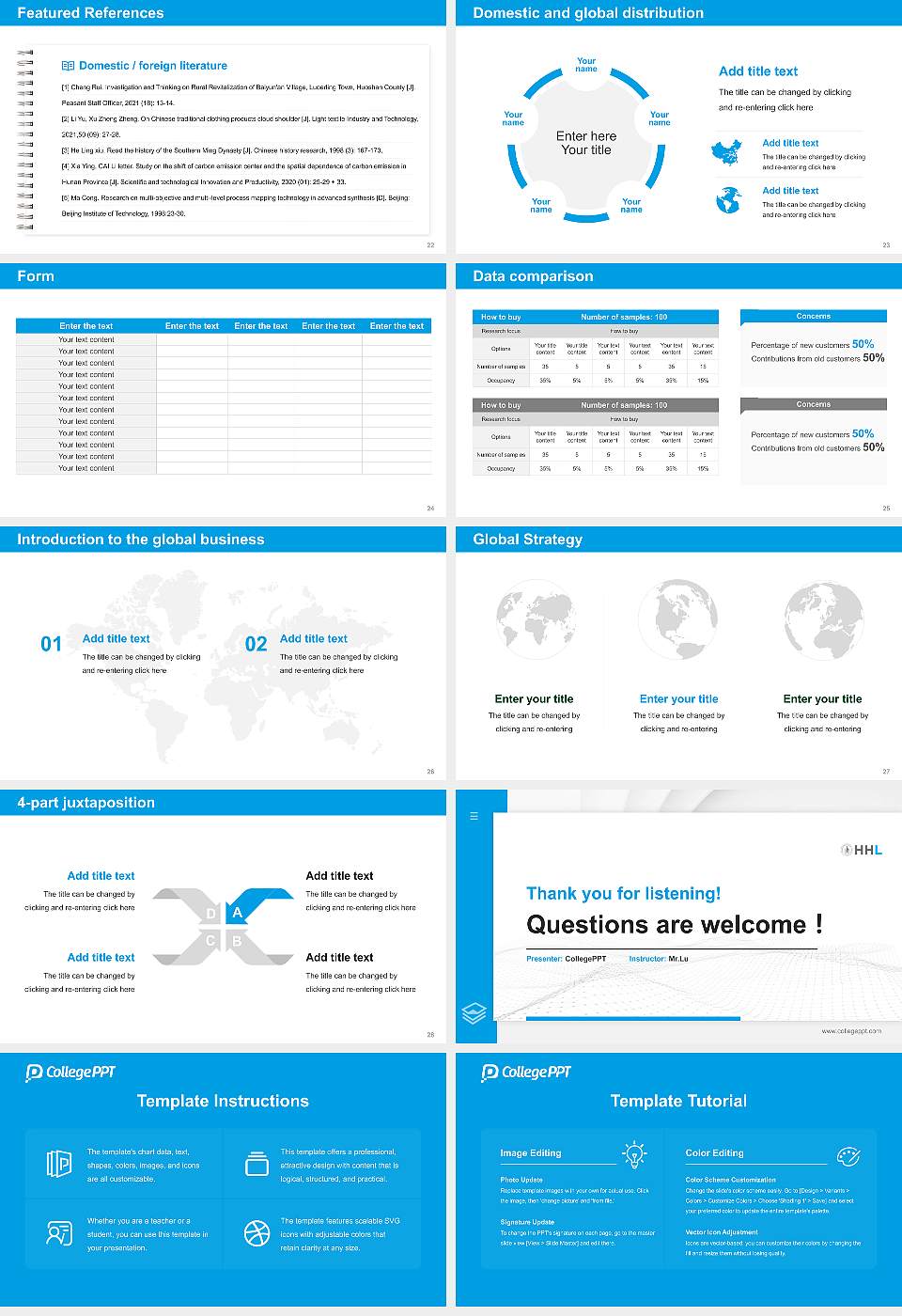HHL Leipzig Graduate School of Management Thesis Proposal/Graduation Defense PPT Template16:9 ratio PPT effect preview image4