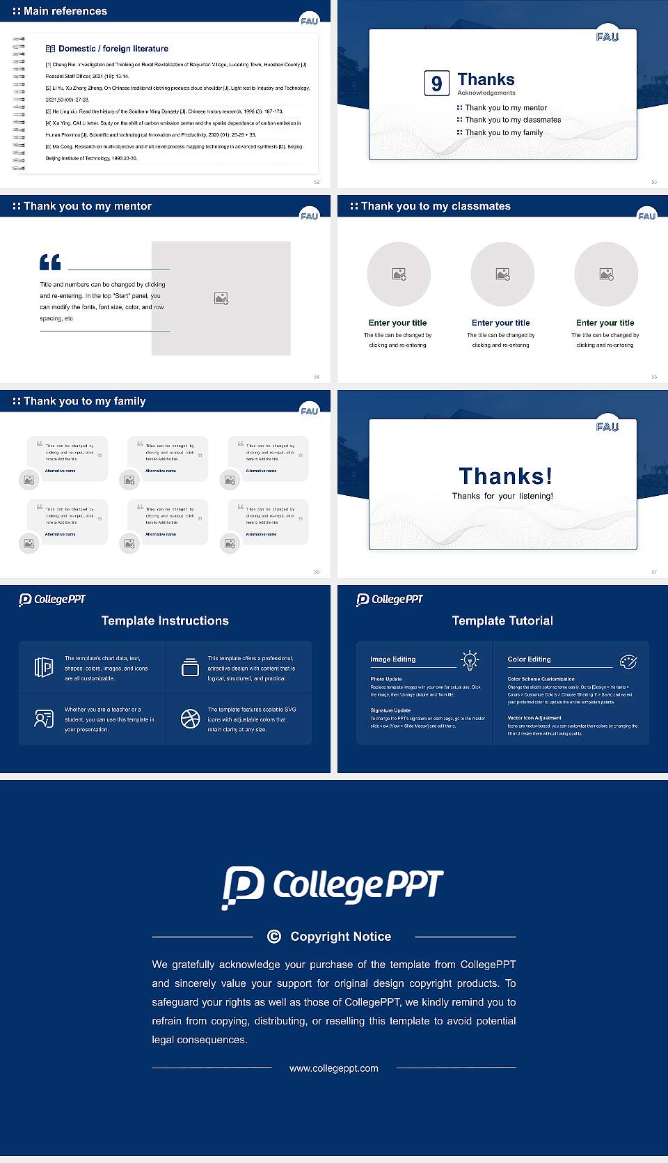 Friedrich Alexander University Erlangen-Nuremberg – Nuremberg campus Graduation Thesis Defense PPT Template16:9 ratio PPT effect preview image7