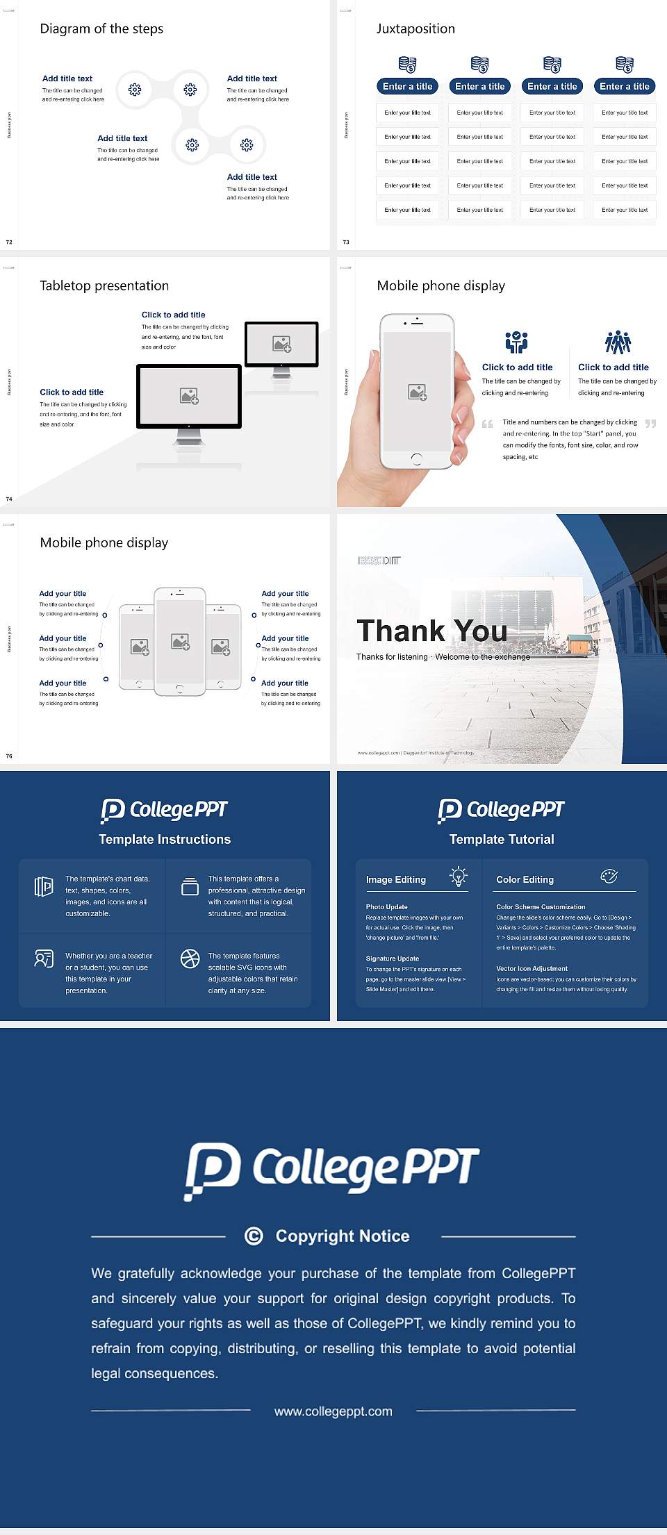 Deggendorf Institute of Technology Competition/Entrepreneurship Contest PPT Template4:3 ratio PPT effect preview image9