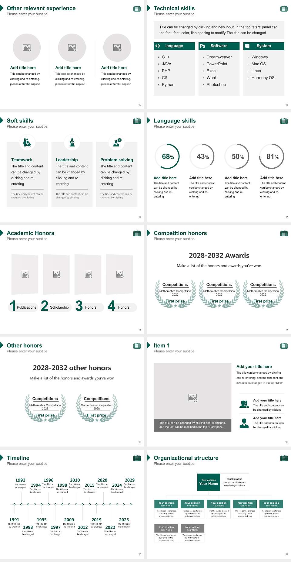 Chemnitz University of Technology – Erfenschlager Straße campus Resume PPT Template4:3 ratio PPT effect preview image3