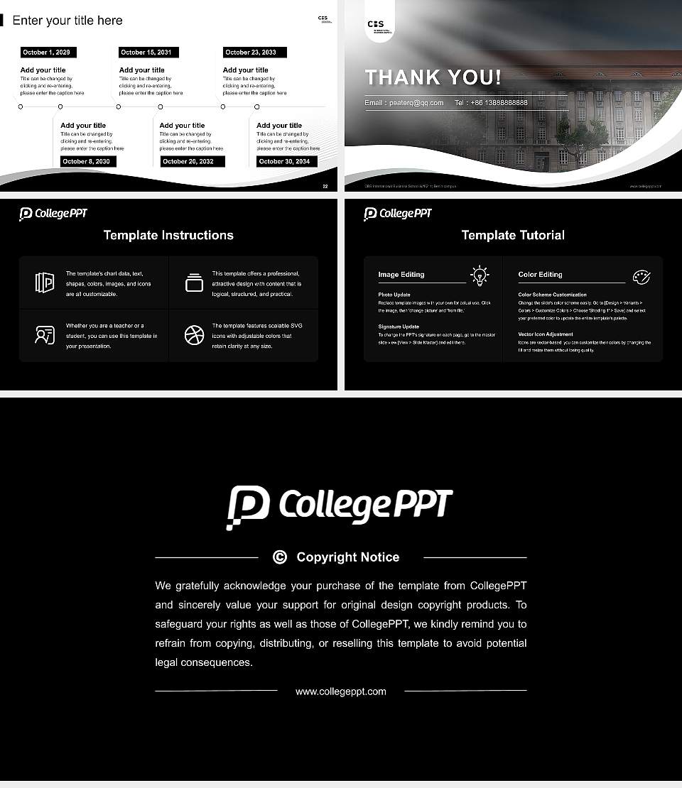 CBS International Business School – Berlin campus Lecture Sharing and Networking Event PPT Template16:9 ratio PPT effect preview image4
