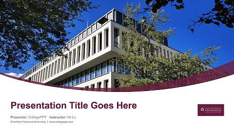 Charlotte Fresenius University Course/Courseware Creation PPT Template
