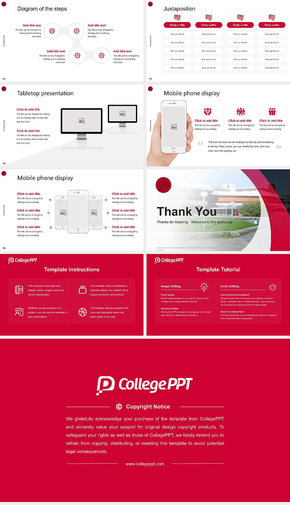 Heidelberg University – Neuenheimer Feld campus Competition/Entrepreneurship Contest PPT Template16:9 ratio PPT effect preview image9