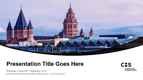 CBS International Business School – Mainz campus Course/Courseware Creation PPT Template