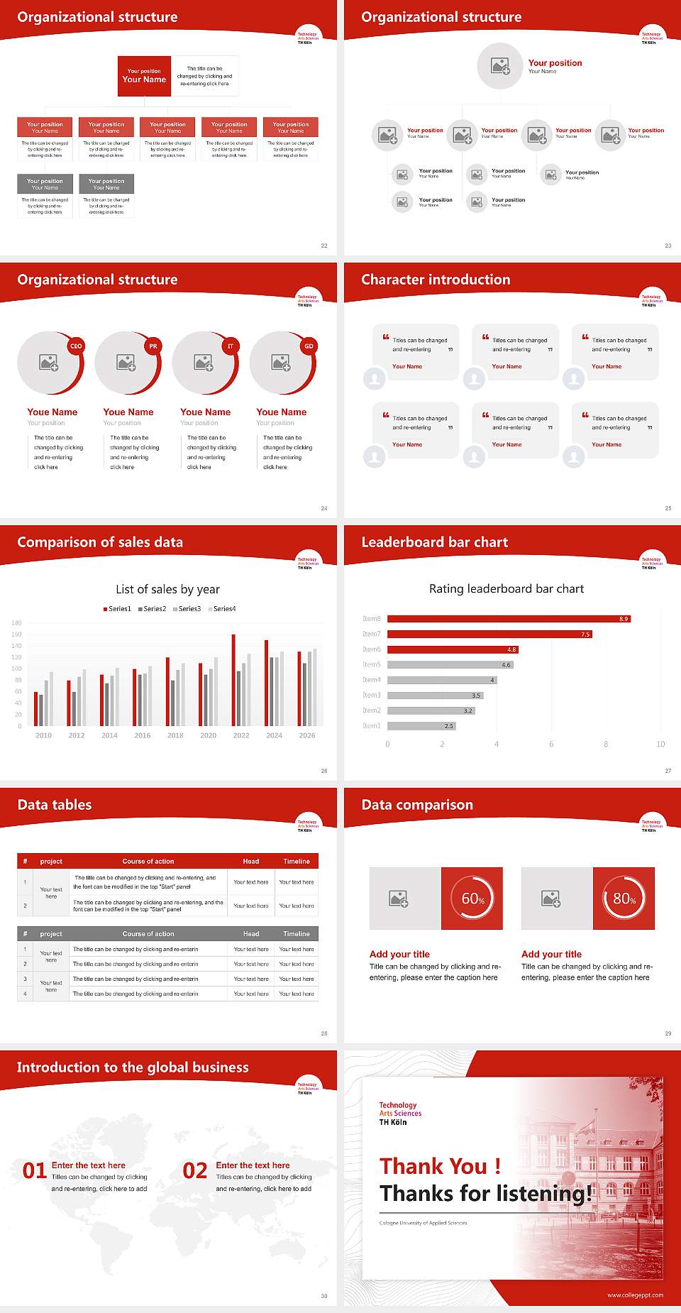 Cologne University of Applied Sciences Academic Presentation/Research Findings Report PPT Template4:3 ratio PPT effect preview image4