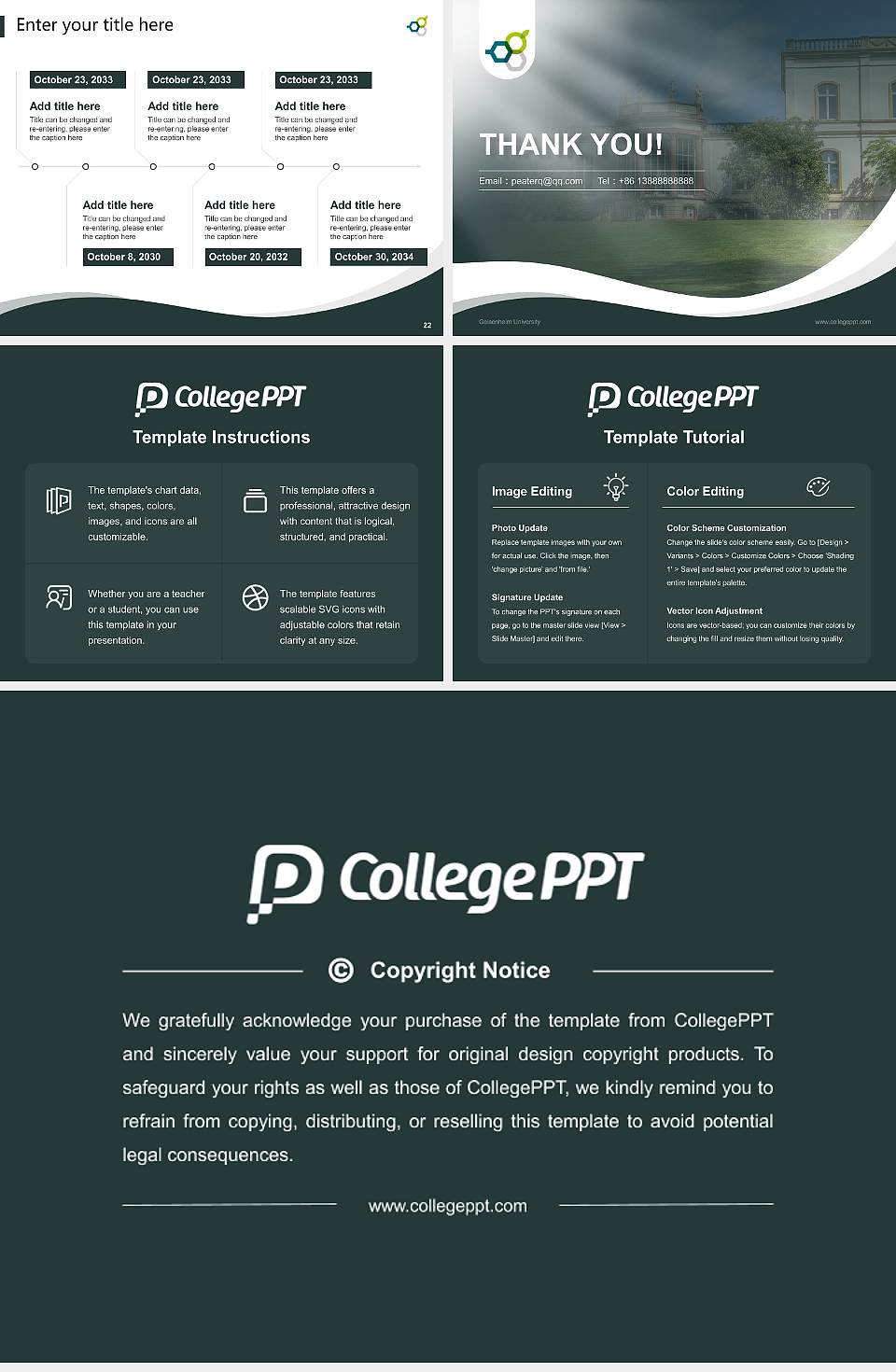 Geisenheim University Lecture Sharing and Networking Event PPT Template4:3 ratio PPT effect preview image4