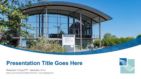 Emden_Leer University of Applied Sciences Course/Courseware Creation PPT Template