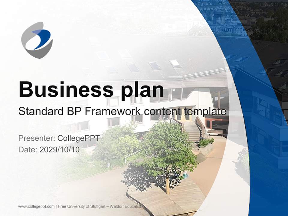 Free University of Stuttgart – Waldorf Education Competition/Entrepreneurship Contest PPT Template4:3 ratio PPT effect preview image9