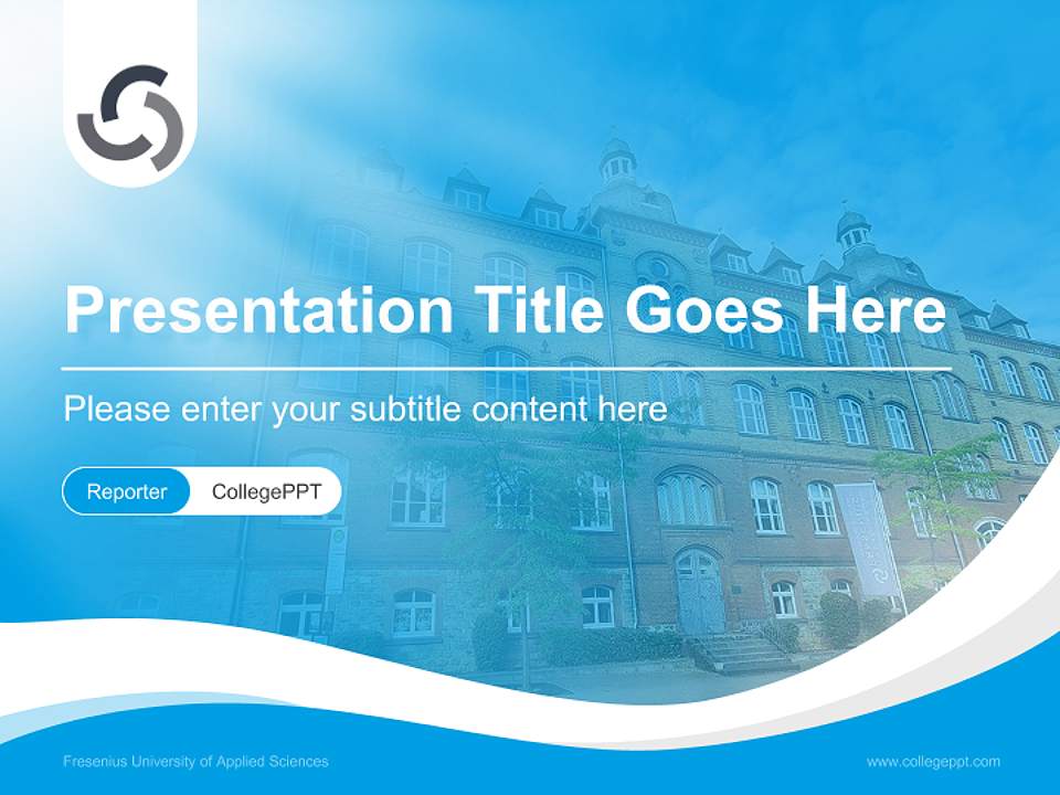 Fresenius University of Applied Sciences Lecture Sharing and Networking Event PPT Template4:3 ratio PPT effect preview image4